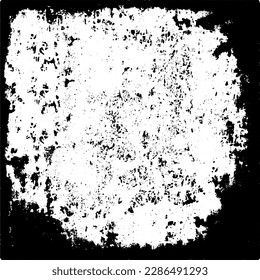 Grunge is black and white. The background is vector abstract. Monochrome texture of scratches, chips, scuffs, dirt. Surreal Backdrop template
