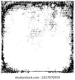 Grunge is black and white. The background is vector abstract. Monochrome texture of scratches, chips, scuffs, dirt. Surreal Backdrop template