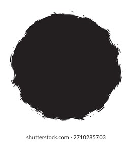  ilustração de vetor de quadro de círculo preto e branco grunge