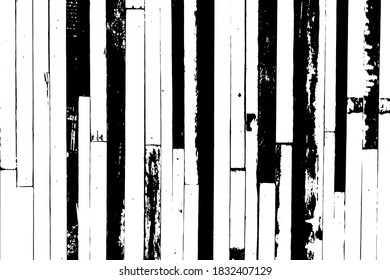 Grunge black and white color wood plate textured background for decoration