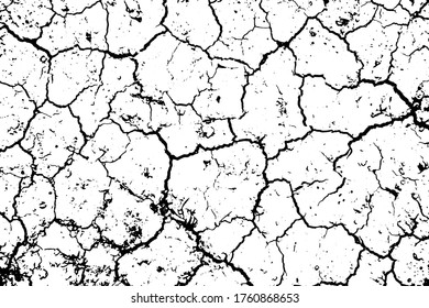 Fondo de textura de grieta negro y blanco