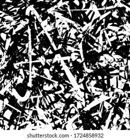 Grunge blanco y negro. Textura abstracta oscura. Sucio fondo destruido. Vieja superficie vintage. Patrón de suciedad, polvo, arañazos, chips