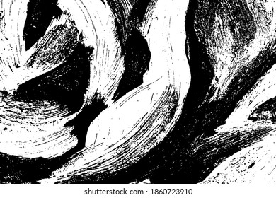Grunge black and white. Dark abstract texture. Paint smears, smudges and streaks