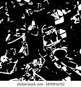 Grunge blanco y negro. Textura abstracta oscura. Sucio fondo destruido. Vieja superficie vintage. Patrón de suciedad, polvo, arañazos, chips