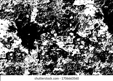 Negro y blanco grueso. Destruido por un fondo monocromo. Textura destruida abstracta