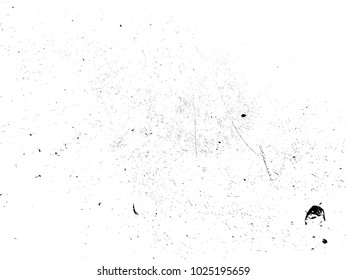 Grunge Black and White Distress Texture .Wall Background .Vector Illustration