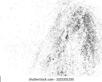 Grunge Black and White Distress Texture .Wall Background .Vector Illustration
