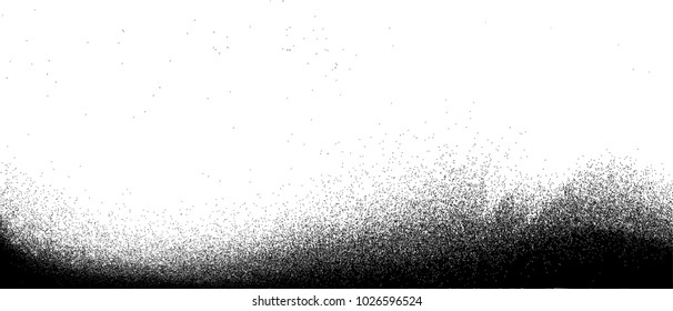 Grunge Black and White Distress Texture .Wall Background .Vector Illustration