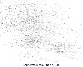 Grunge Black and White Distress Texture .Wall Background .Vector Illustration