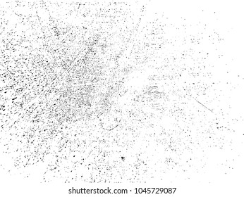 Grunge Black and White Distress Texture .Wall Background .Vector Illustration