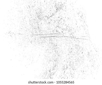 Grunge Black and White Distress Texture .Wall Background .Vector Illustration