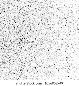 Grunge Black and White Distress Texture .Wall Background .Vector Illustration
