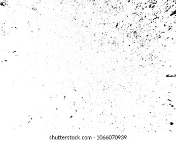 Grunge Black and White Distress Texture .Wall Background .Vector Illustration