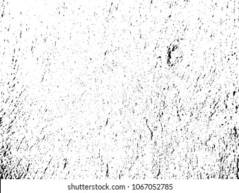 Grunge Black and White Distress Texture .Wall Background .Vector Illustration