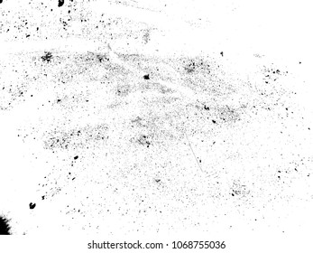 Grunge Black and White Distress Texture .Wall Background .Vector Illustration
