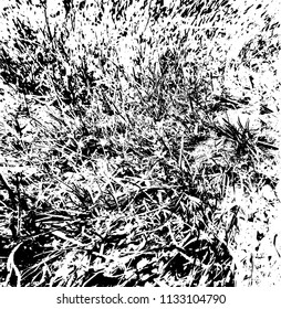 Grunge Black and White Distress Texture .Wall Background .Vector Illustration