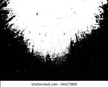 Grunge Black and White Distress Texture . 