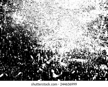 Grunge Black and White Distress Texture . 