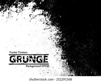 Grunge Black and White Distress Texture.