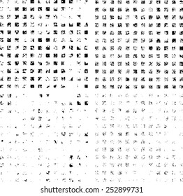 Grunge Black and White Distress Texture. Vector Illustration. 
