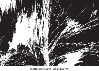 Grunge Black and White Distress Texture. Black and white grunge urban texture. Abstract distressed vector illustration. Black isolated on white. EPS10
