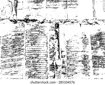 Grunge Black and White Distress Texture . 