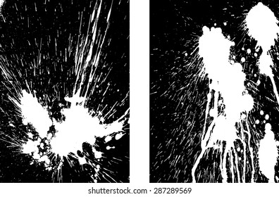 Grunge Black and White Distress Texture . 