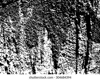 Grunge Black and White Distress Texture . Scratch Texture . Dirty Texture . Wall Background .Vector Illustration.