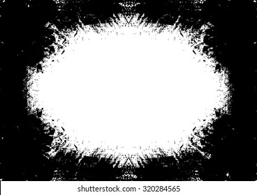 Grunge Black and White Distress Texture. Vector Illustration.