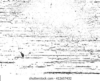 Grunge Black and White Distress Texture .Wall Background .Vector Illustration