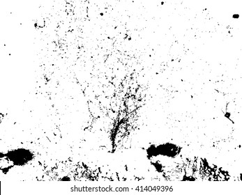 Grunge Black and White Distress Texture .Wall Background .Vector Illustration