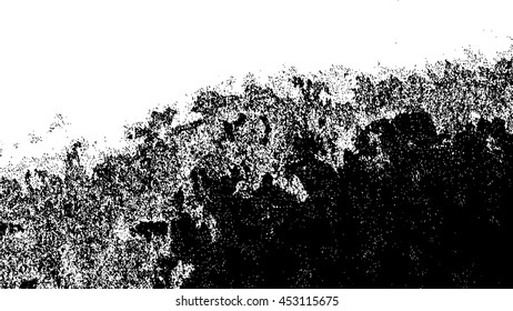 Grunge Black and White Distress Texture . Vector illustration.