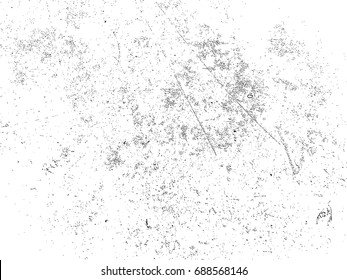 Grunge Black and White Distress Texture . Scratch Dirty Wall Background .Vector Illustration. 