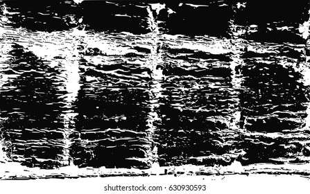 Grunge black and white distress vector texture template.