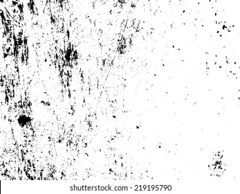 Grunge black and white distressed texture for your design. Vector illustration.