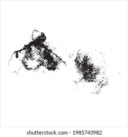grunge black and white dot ink splats effect.vector Eps10
