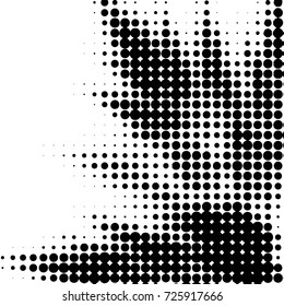 Grunge black and white dots texture background. Spotted vector Abstract Texture
