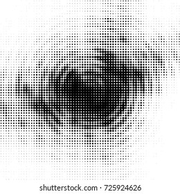 Grunge black and white dots texture background. Spotted vector Abstract Texture
