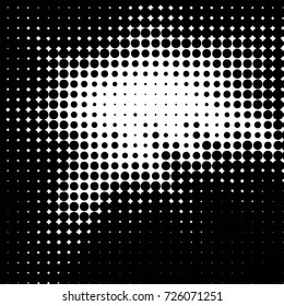 Grunge black and white dots texture background. Spotted vector Abstract Texture
