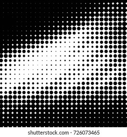 Grunge black and white dots texture background. Spotted vector Abstract Texture

