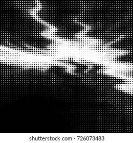 Grunge black and white dots texture background. Spotted vector Abstract Texture

