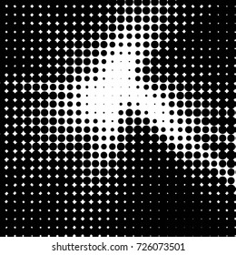 Grunge black and white dots texture background. Spotted vector Abstract Texture
