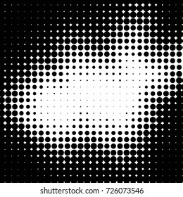 Grunge black and white dots texture background. Spotted vector Abstract Texture
