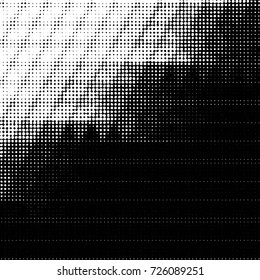 Grunge black and white dots texture background. Spotted vector Abstract Texture
