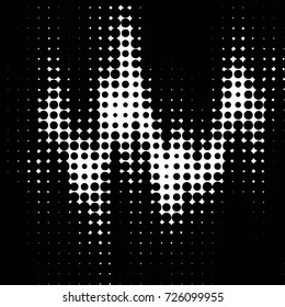 Grunge black and white dots texture background. Spotted vector Abstract Texture

