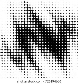 Grunge black and white dots texture background. Spotted vector Abstract Texture
