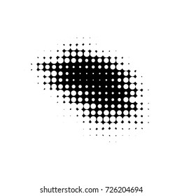 Grunge black and white dots texture background. Spotted vector Abstract Texture
