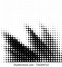 Grunge black and white dots texture background. Spotted vector Abstract Texture
