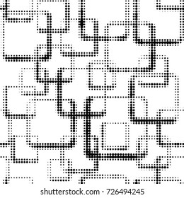 Grunge black and white dots texture background. Spotted vector Abstract Texture
