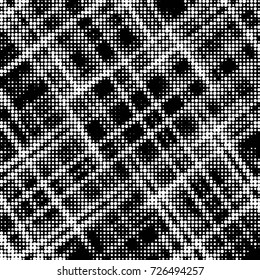 Grunge black and white dots texture background. Spotted vector Abstract Texture

